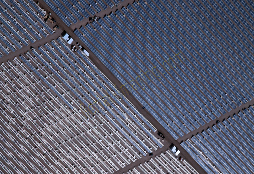 solar panel aerial photography image