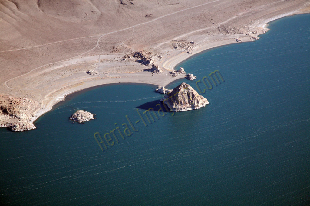 pyramid lake nevada aerial photography image