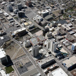 Reno downtown aerial photography image 2013
