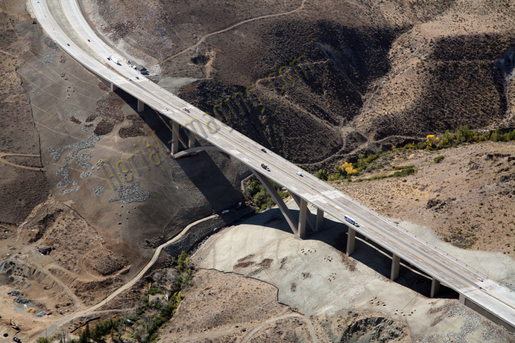 bridge aerial photography image Reno Nevada