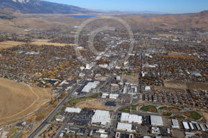 Wide Aerial View Carson City Nevada