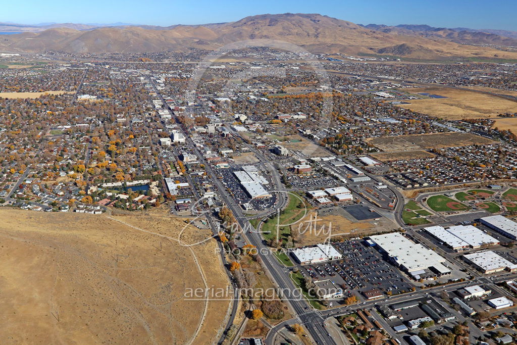 Aerial View Carson City Looking North