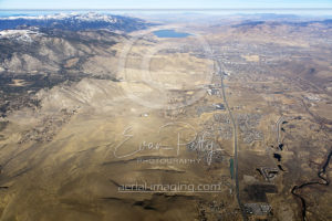 Wide Aerial View of Carson Valley 2017