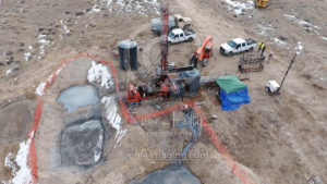 Drilling Drone Aerial View
