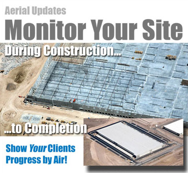 Monthly aerial construction updates
