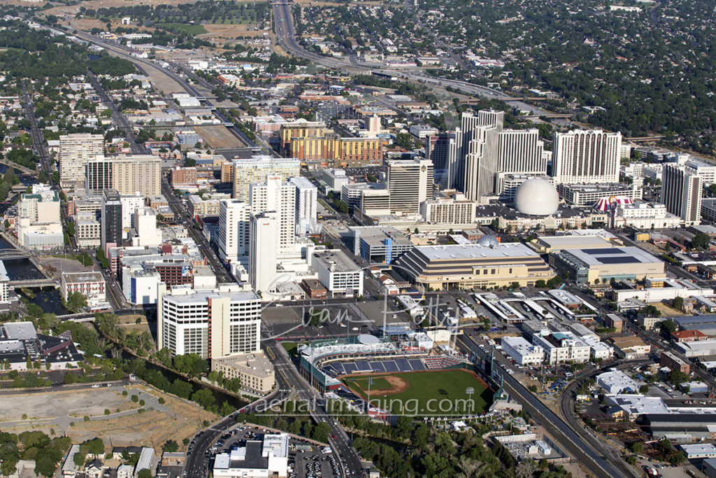 Reno Downtown Aerial Shot