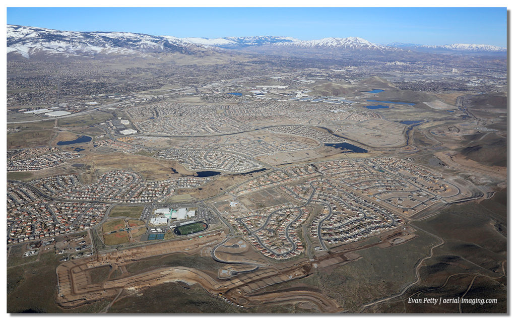 Aerial View of Reno, Nevada