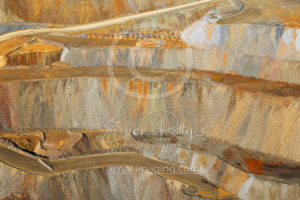 Mine Deposits Aerial View in Nevada