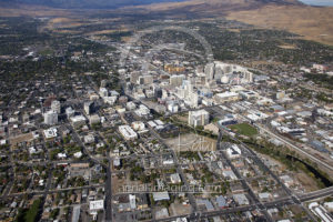 Aerial View Downtown Reno, Nevada 2017 Aerial Photography