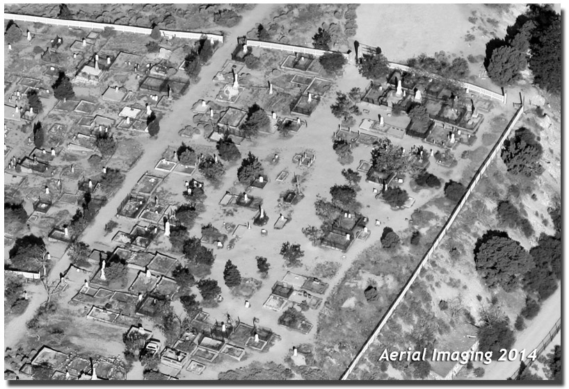 Aerial of Virginia City Cemetery