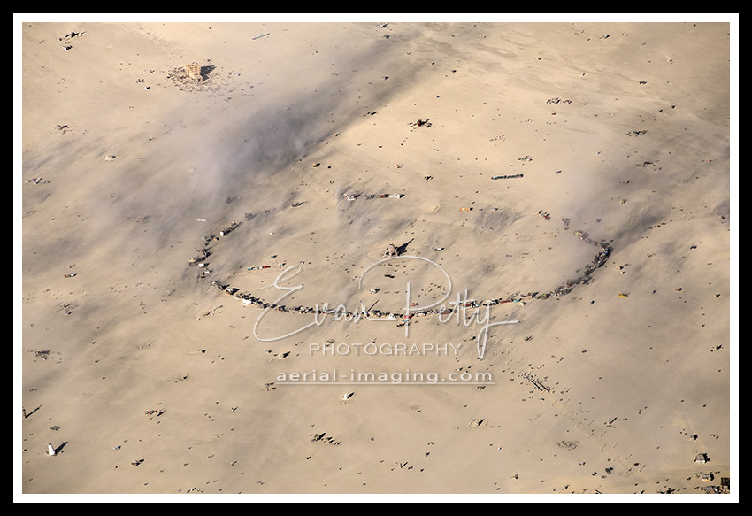 Dust from Burning Man Aerial Photography 2019