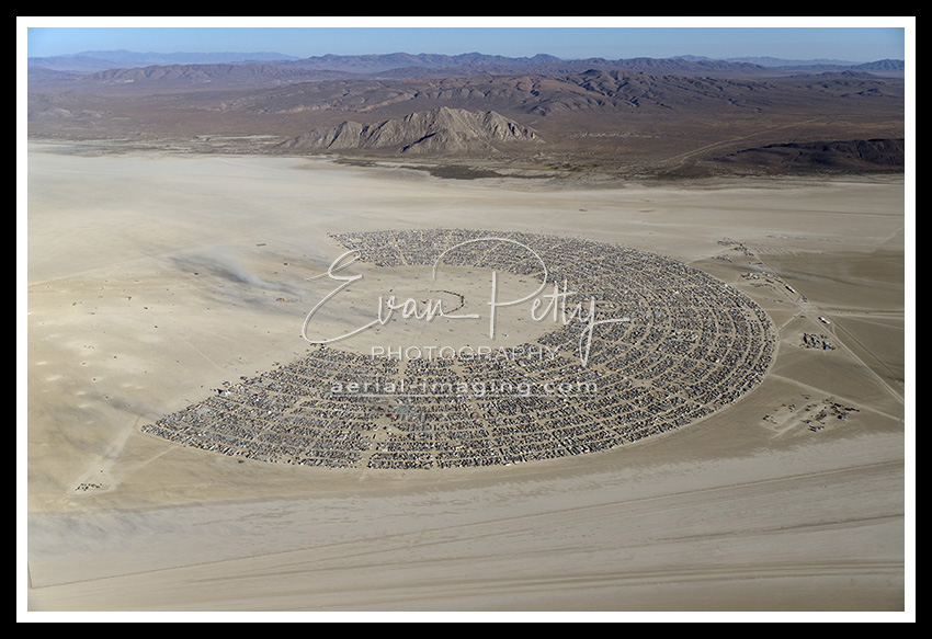 Aerial View Burning Man 2019 Black Rock City
