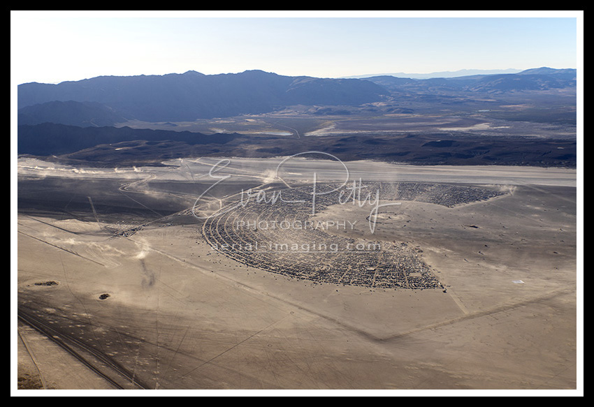 Aerial View Burning Man 2019 Black Rock Playa