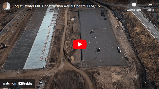 LogistiCenter I-80 Construction Aerial Update