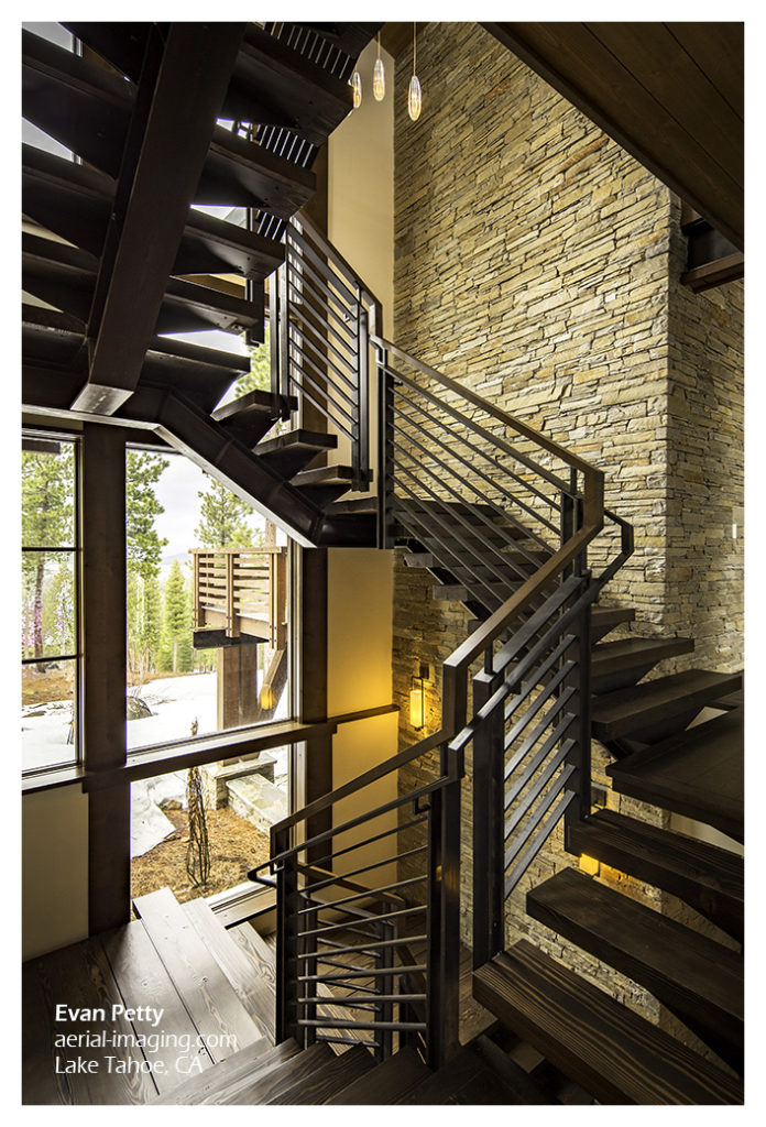 Tahoe Home Stairs Commercial Photography