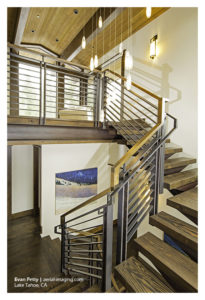 Tahoe House Stairs Commercial Photography