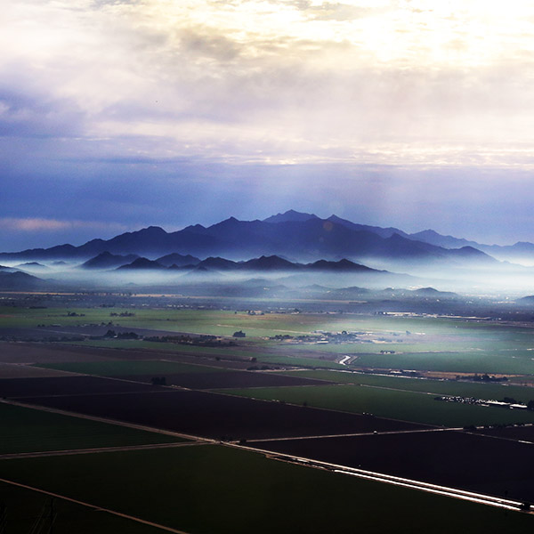 Phoenix Arizona Fog Aerial Photography