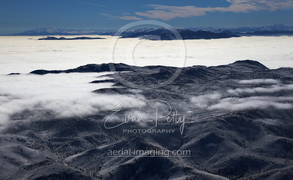 Aerial Photography View of Clouds in Northern Nevada
