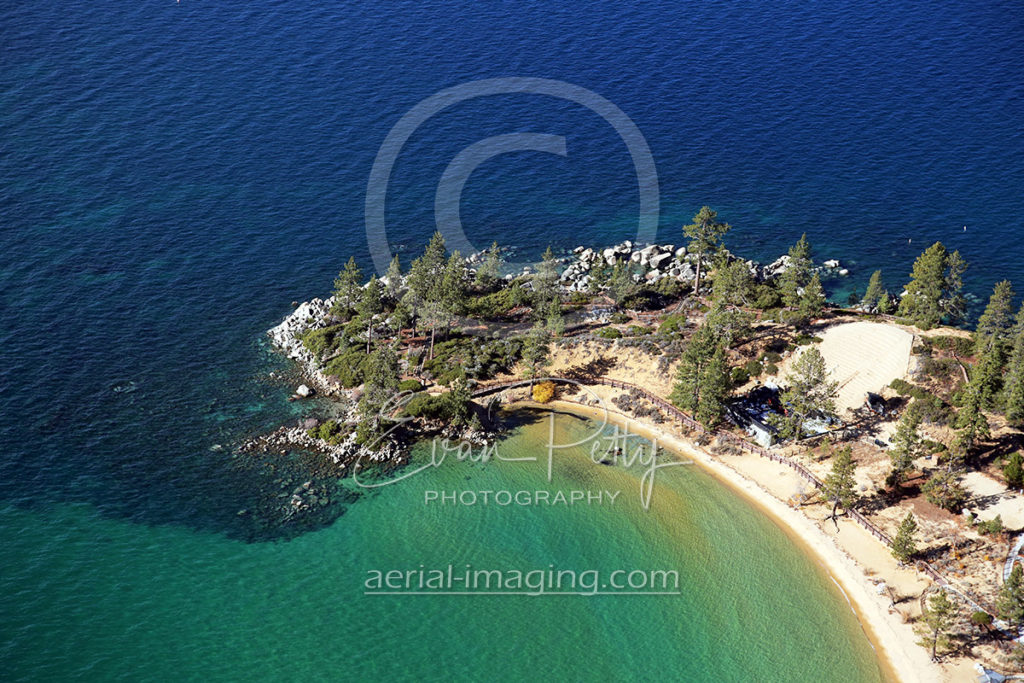 Lake Tahoe Beach Aerial View