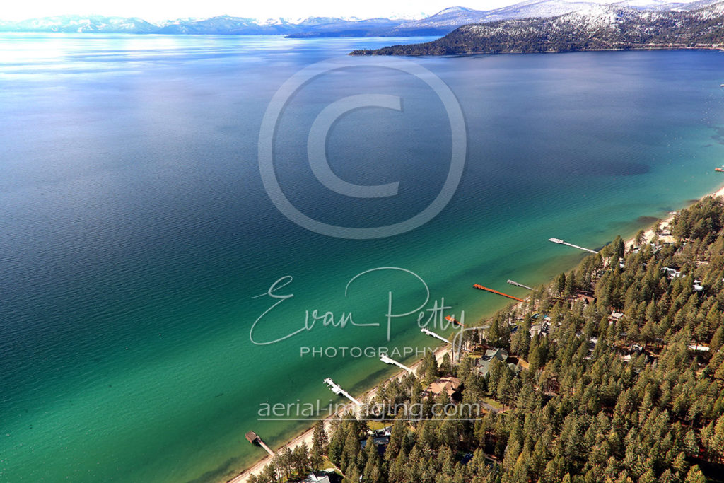South Lake Tahoe Piers Aerial Photography