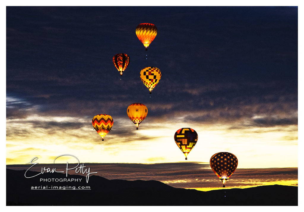 Airborne Balloons Before Sunrise Reno