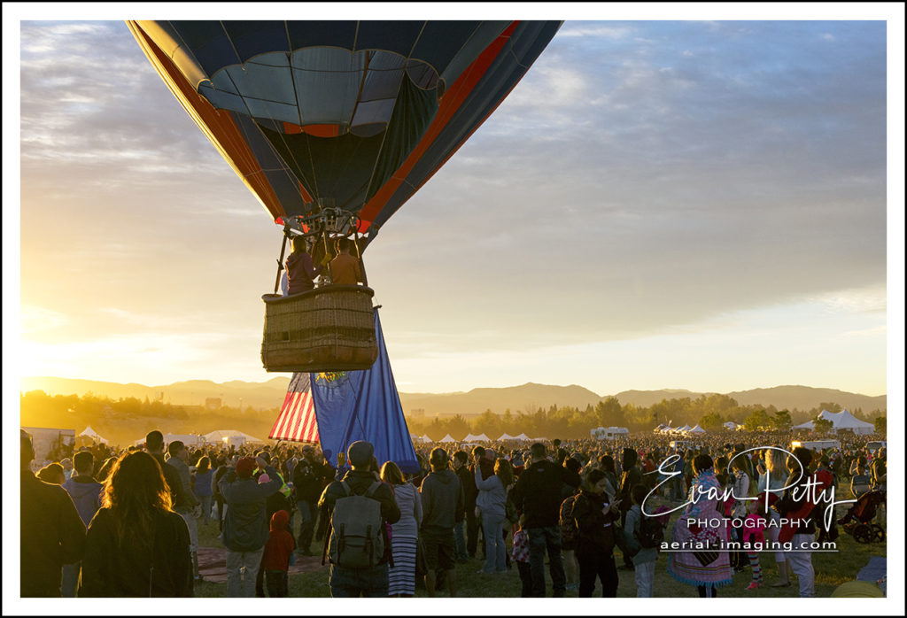 Balloon aloft Reno Balloon Race 2018 Photographer
