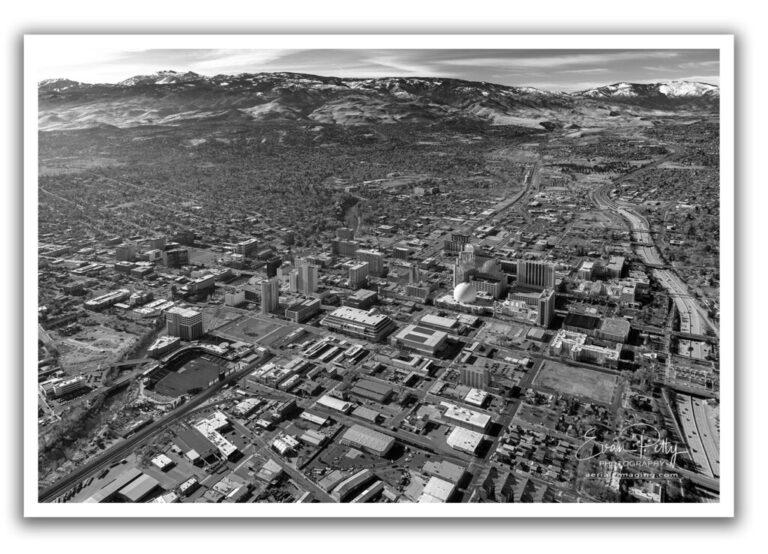Aerial Views of Downtown Reno, NV 11/29/2020