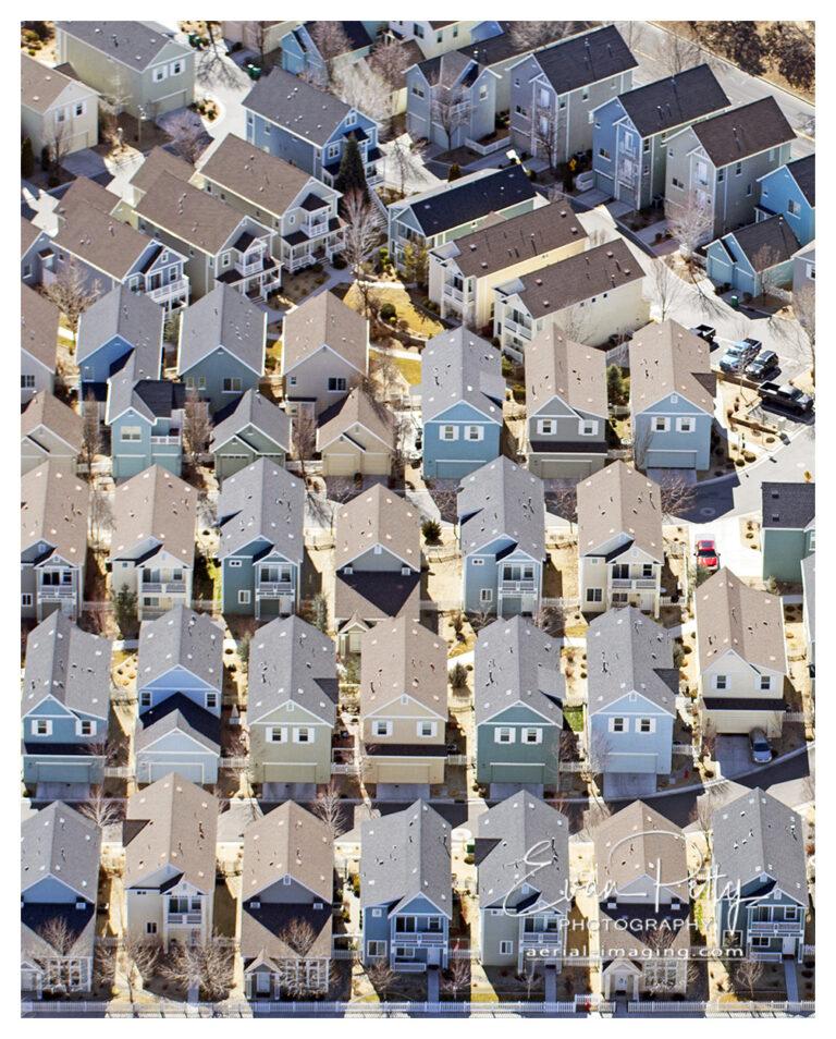 Aerial View of houses in Reno, NV