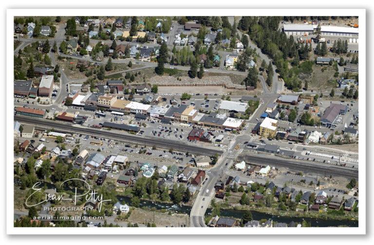 Downtown Truckee, CA Aerial View