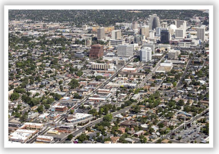 Downtown Reno and Midtown Aerial View