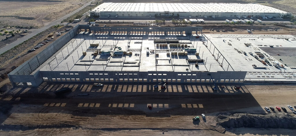 Aerial Construction View Tilting