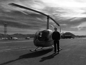 Helicopter selfie in Reno International airport RNO
