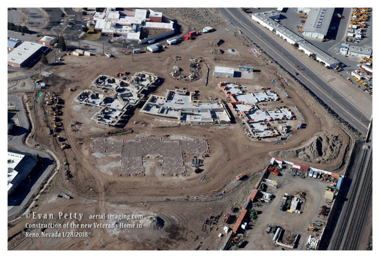 veterans home aerial view construction Reno, NV