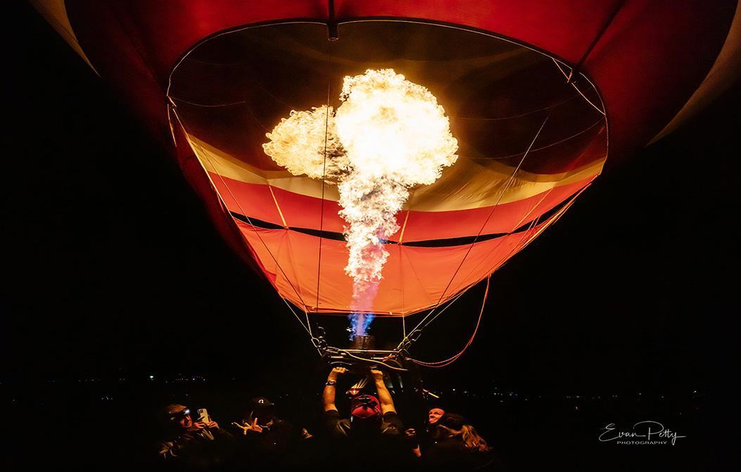 Photographing Balloons at Dawn Great Reno Balloon Race 2023 Drone