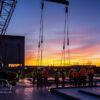 Construction Photography at Sunrise