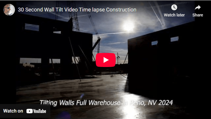 Construction Timelapse Wall Tilting