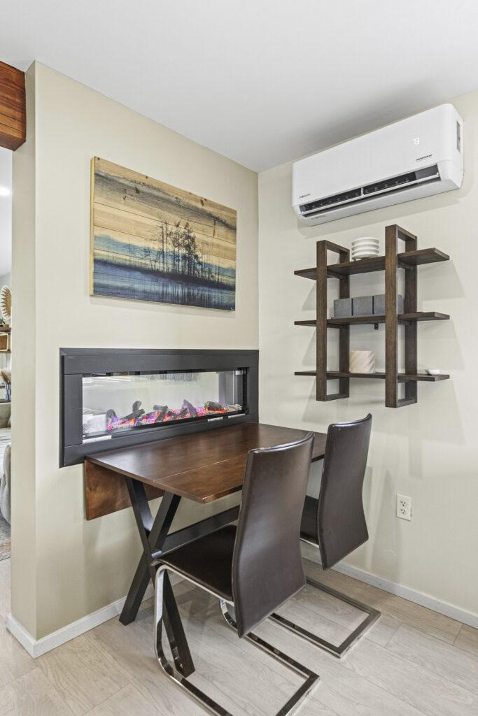 Airbnb Real Estate Fireplace Area Photoshoot