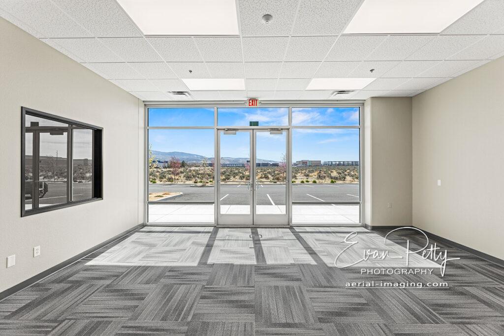 Windows in Warehouse for Office Space Photography