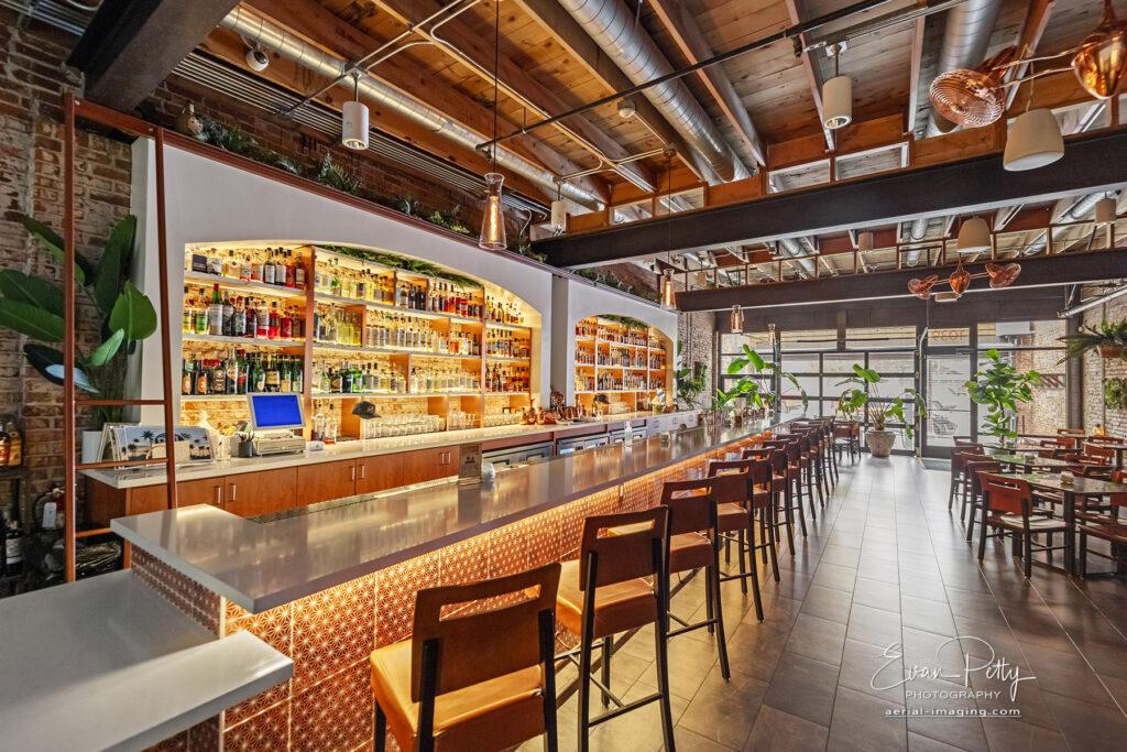 Bar counter photography