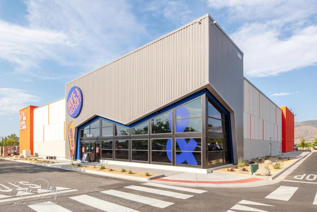 Exterior Construction finished photography Reno, NV Dave & Busters