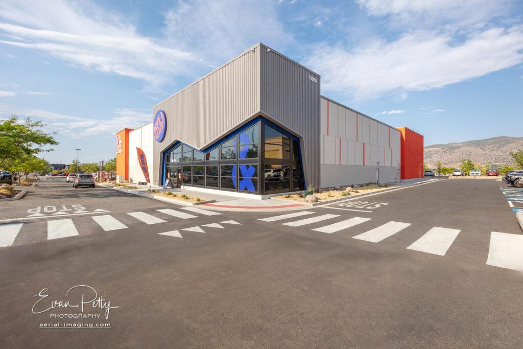 Exterior Construction finished photography Reno, NV Dave & Busters