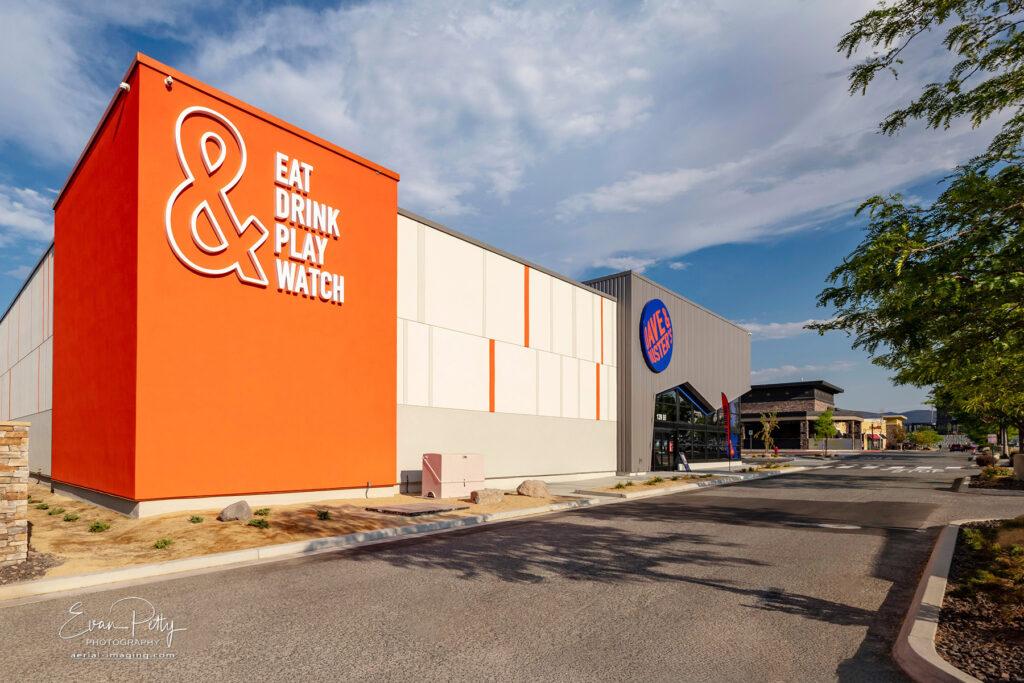 Exterior Construction finished photography Reno, NV Dave & Busters