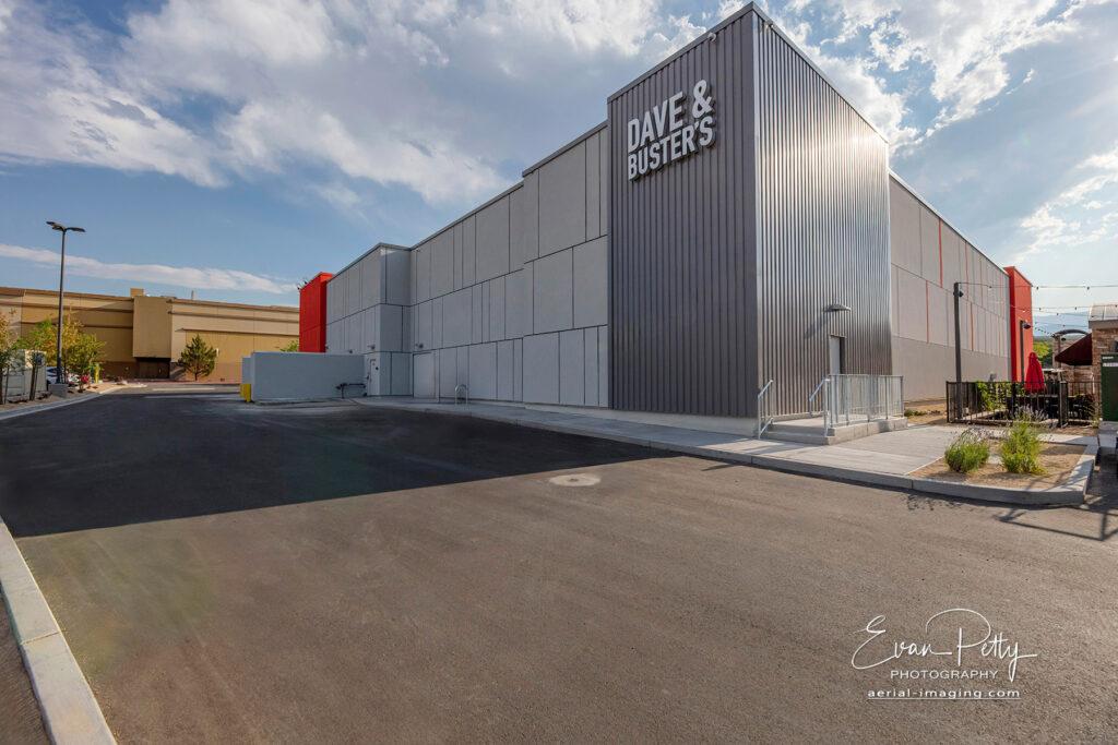 Exterior Construction finished photography Reno, NV Dave & Busters