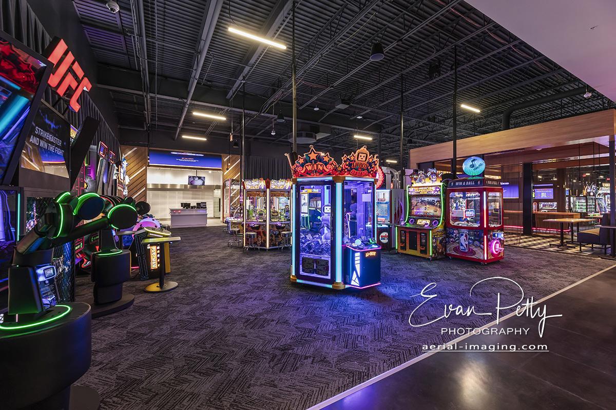 Interior Photoshoot Photography Dave & Busters Reno, NV