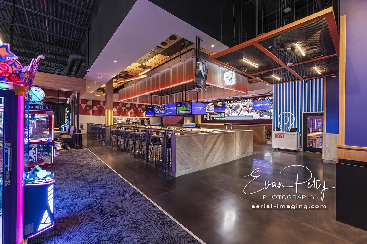 Interior Photoshoot Photography Dave & Busters Reno, NV
