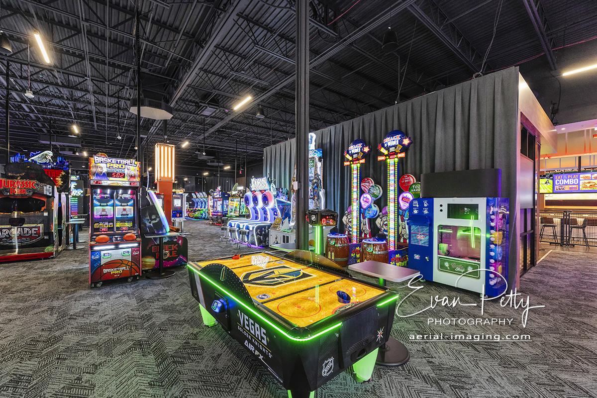 Interior Photoshoot Photography Dave & Busters Reno, NV