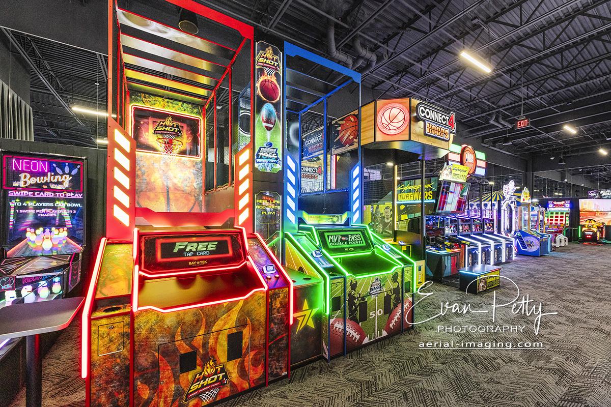 Interior Photoshoot Photography Dave & Busters Reno, NV