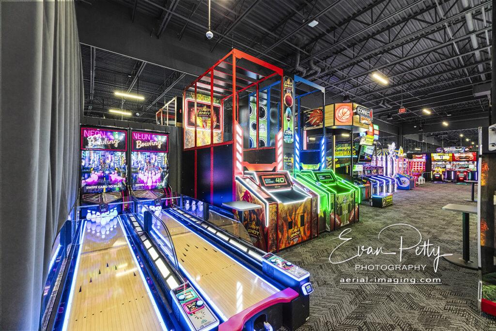 Interior Photoshoot Photography Dave & Busters Reno, NV