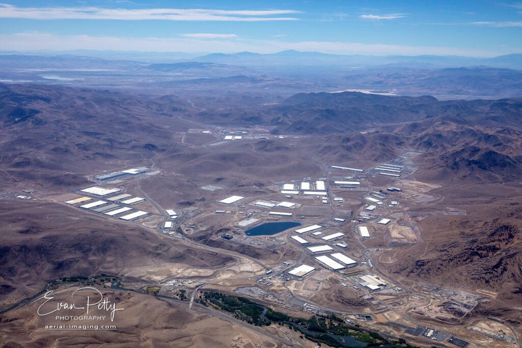 Aerial photography view of industrial center