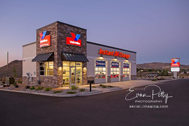 Valvoline Dusk Exterior Photoshoot in Reno, NV